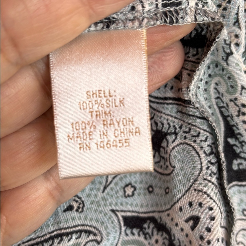 Paisley Women's 100% silk kimono Jacket pockets - Picture 8 of 10